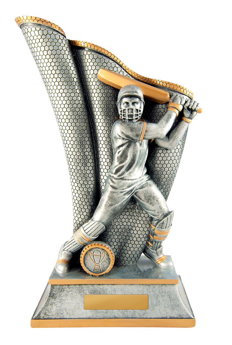 Wave Batsman Male cricket trophy