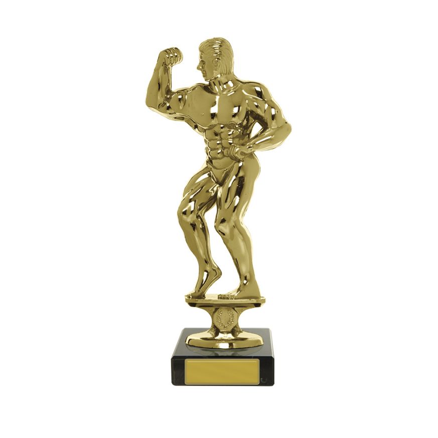 Bodybuilder Male Figure on Base