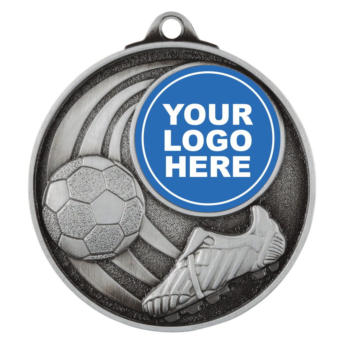 Football Medal - Insert - Silver