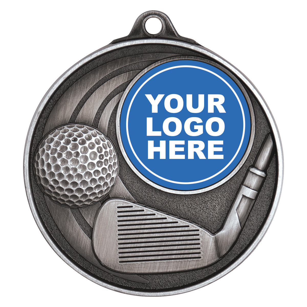 Golf Medal - Insert Option - Silver