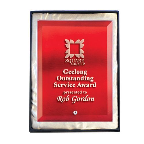 Colored Glass - Rectangle (Red)