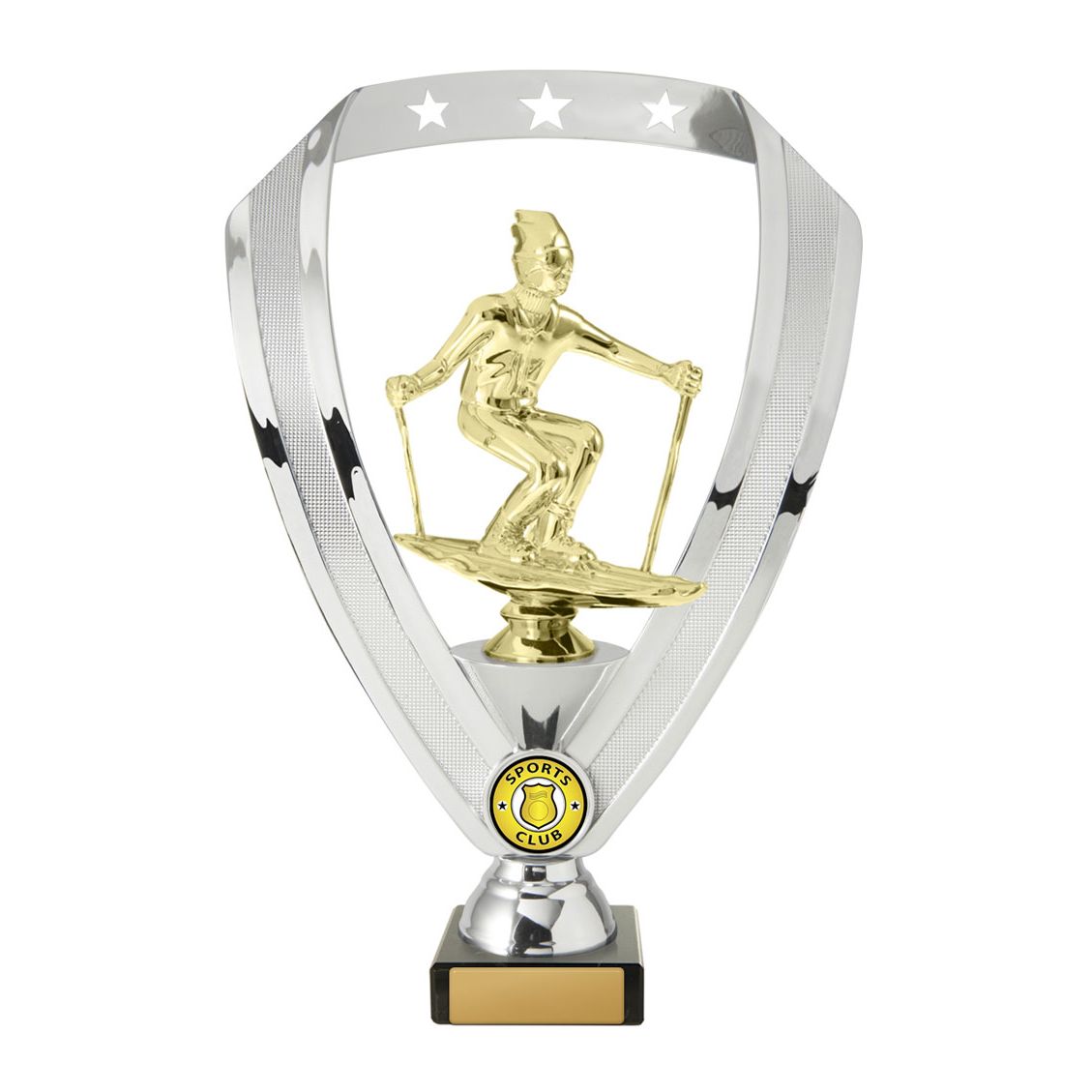 Figures on Base - Wreath (Skier Male)