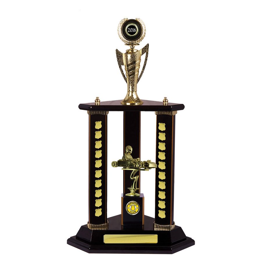 Motorsports Perpetual Trophy - Dark Rosewood - W17-7111