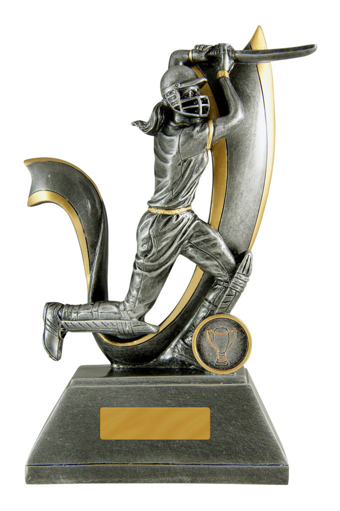 Velocity - Batsman Female cricket trophy