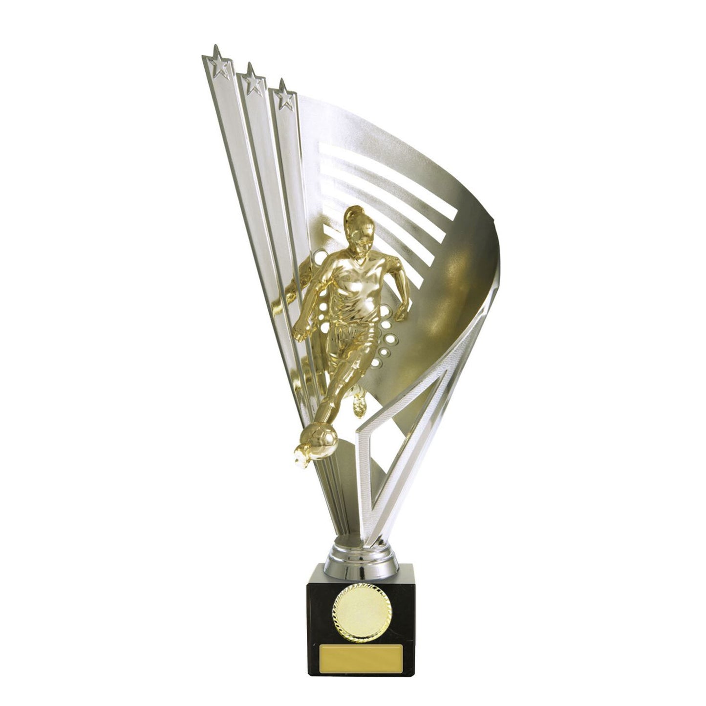 Figurines on Base - Female (Gold/Silver)