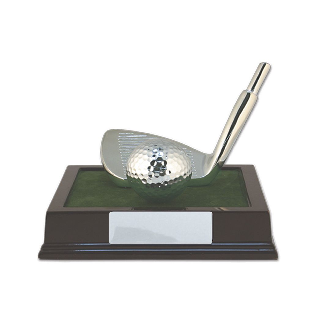 Golf Iron/Ball on Base