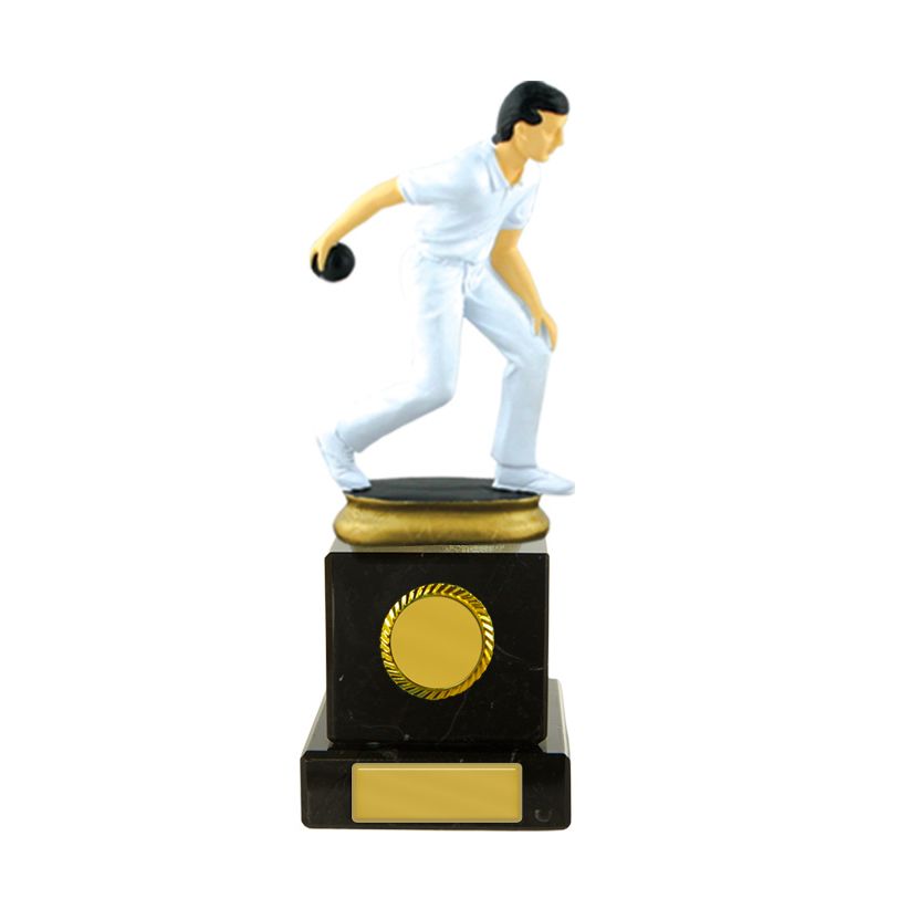 Lawn Bowls Figure on Column