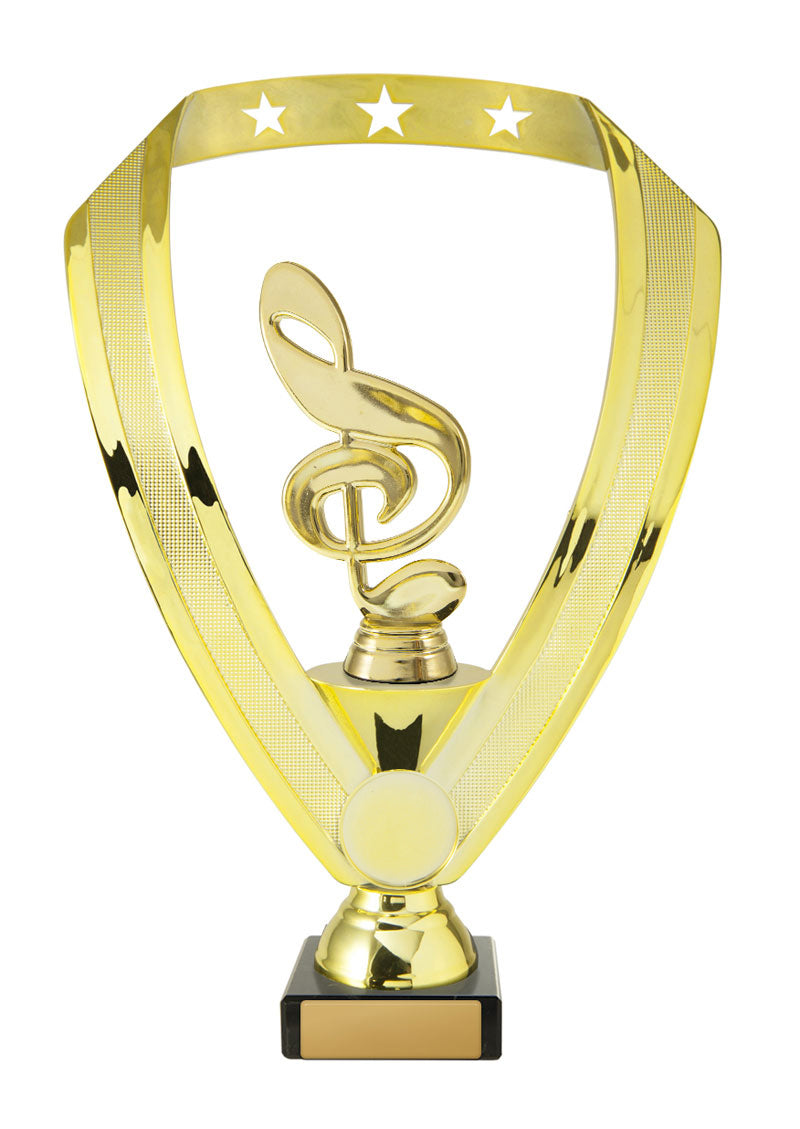 Figures on Base - Wreath (Gold Music)