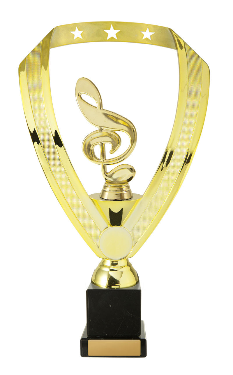 Figures on Base - Wreath (Gold Music)