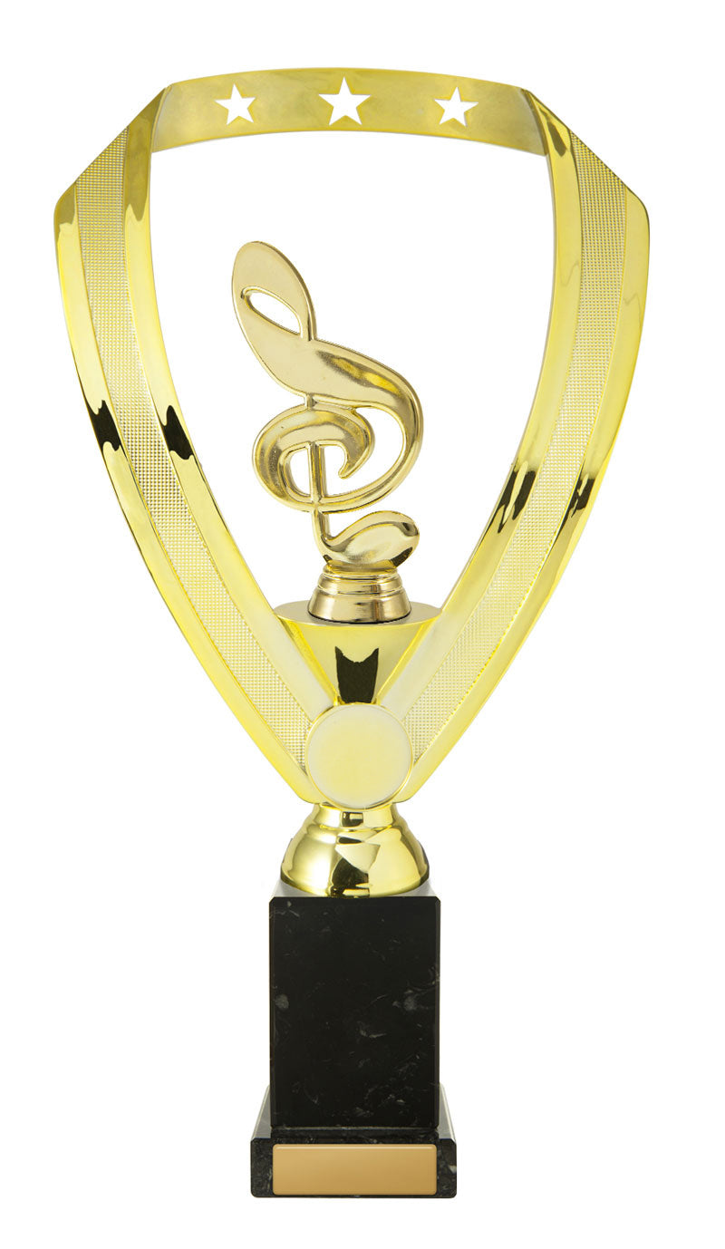 Figures on Base - Wreath (Gold Music)