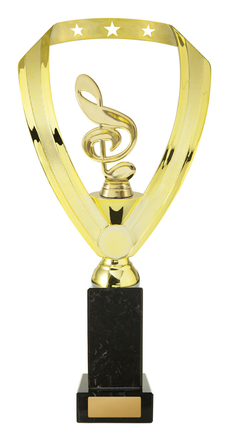 Figures on Base - Wreath (Gold Music)