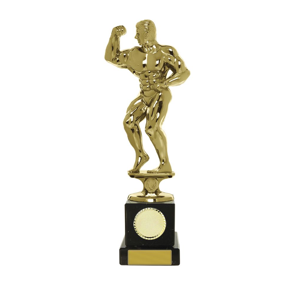 Bodybuilder Male Figure on Column
