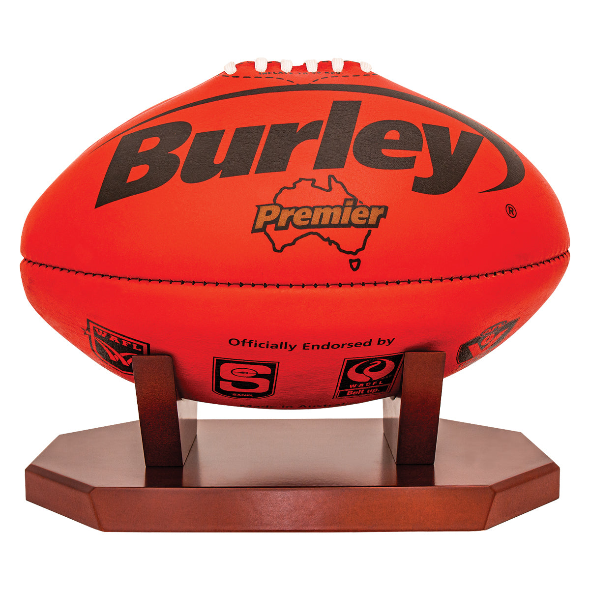 Timber Ball Holder - Aussie Rules