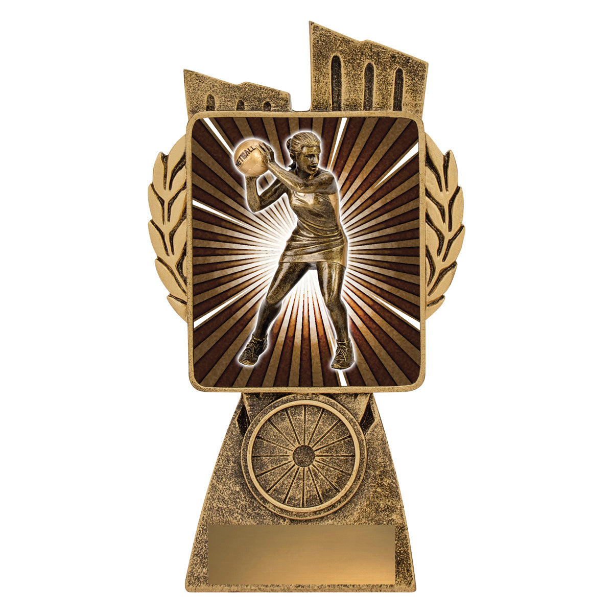 Antique Gold Lynx - Netball Player