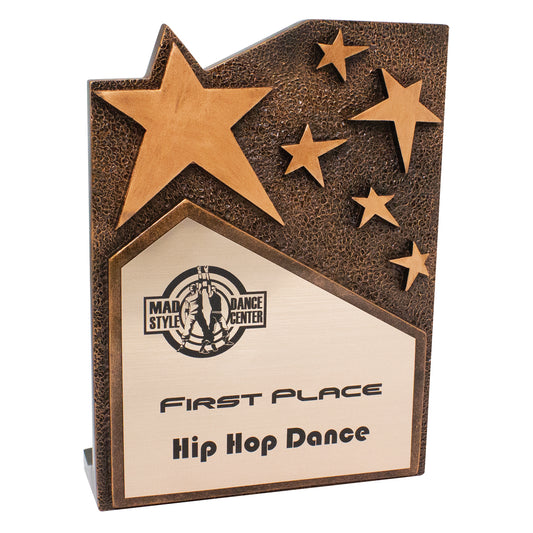 Star Cross Bronze Plaque