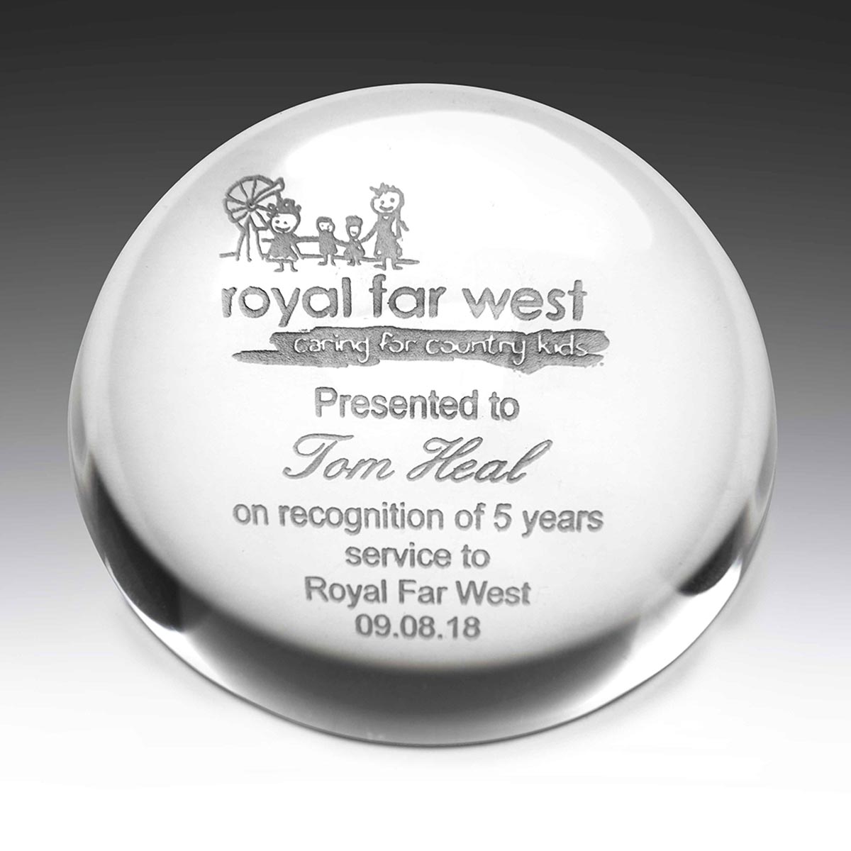 CP1 Forever Crystal Paperweight