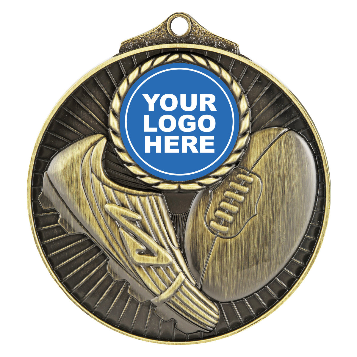 Aussie Rules Medal Insert - Gold