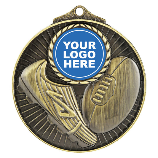 Aussie Rules Medal Insert - Gold