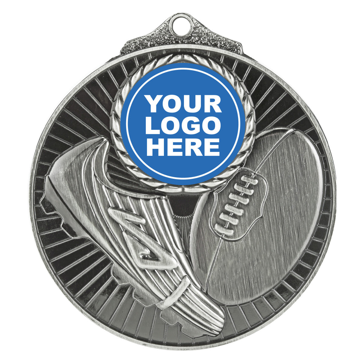 Aussie Rules Medal Insert - Silver