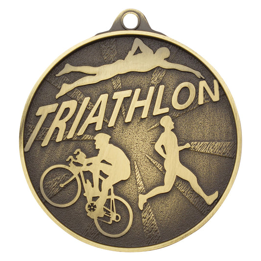 Triathlon Medal - Gold