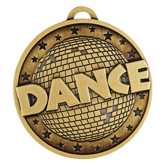 Dance Glitter Medal - Gold
