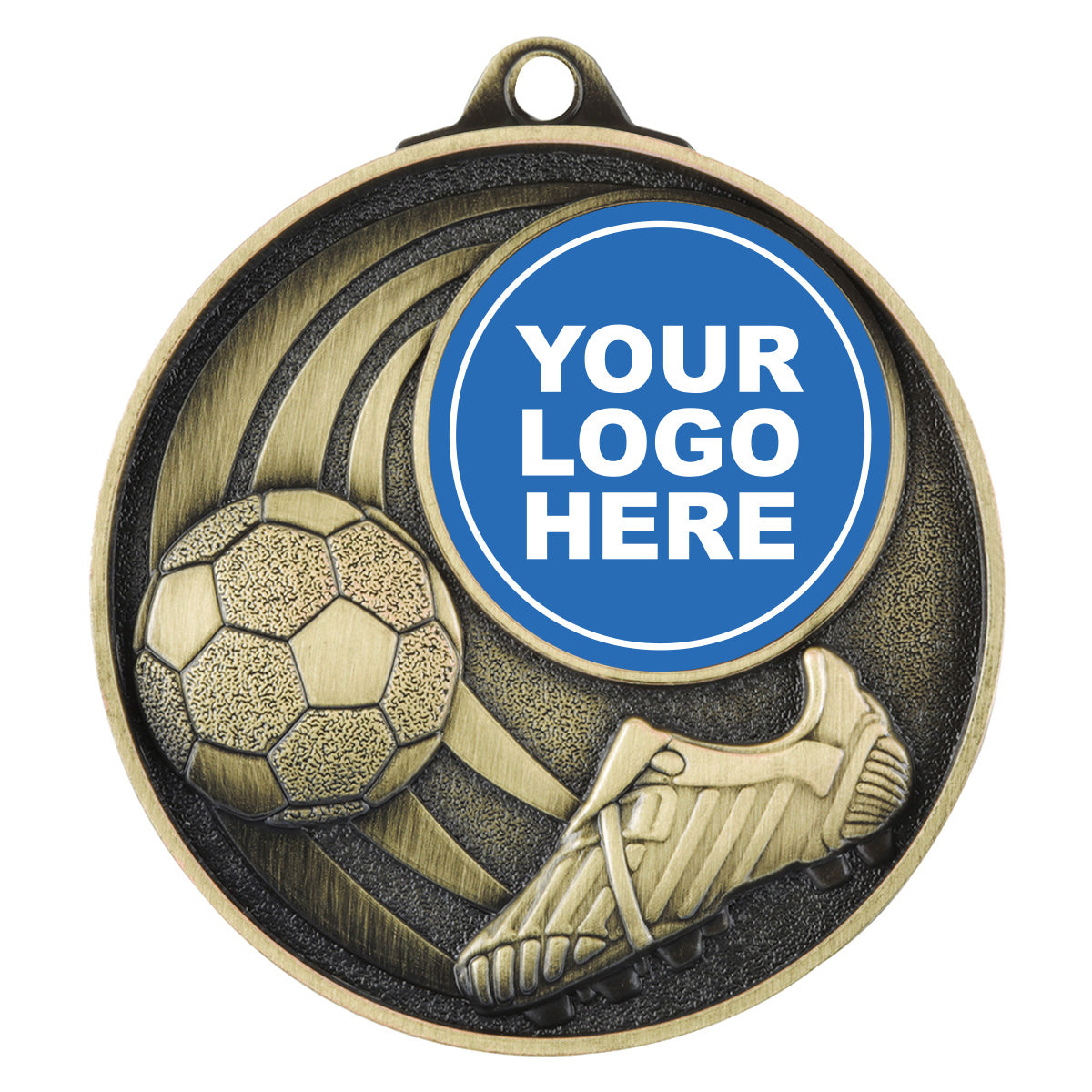 Football Medal - Insert - Gold