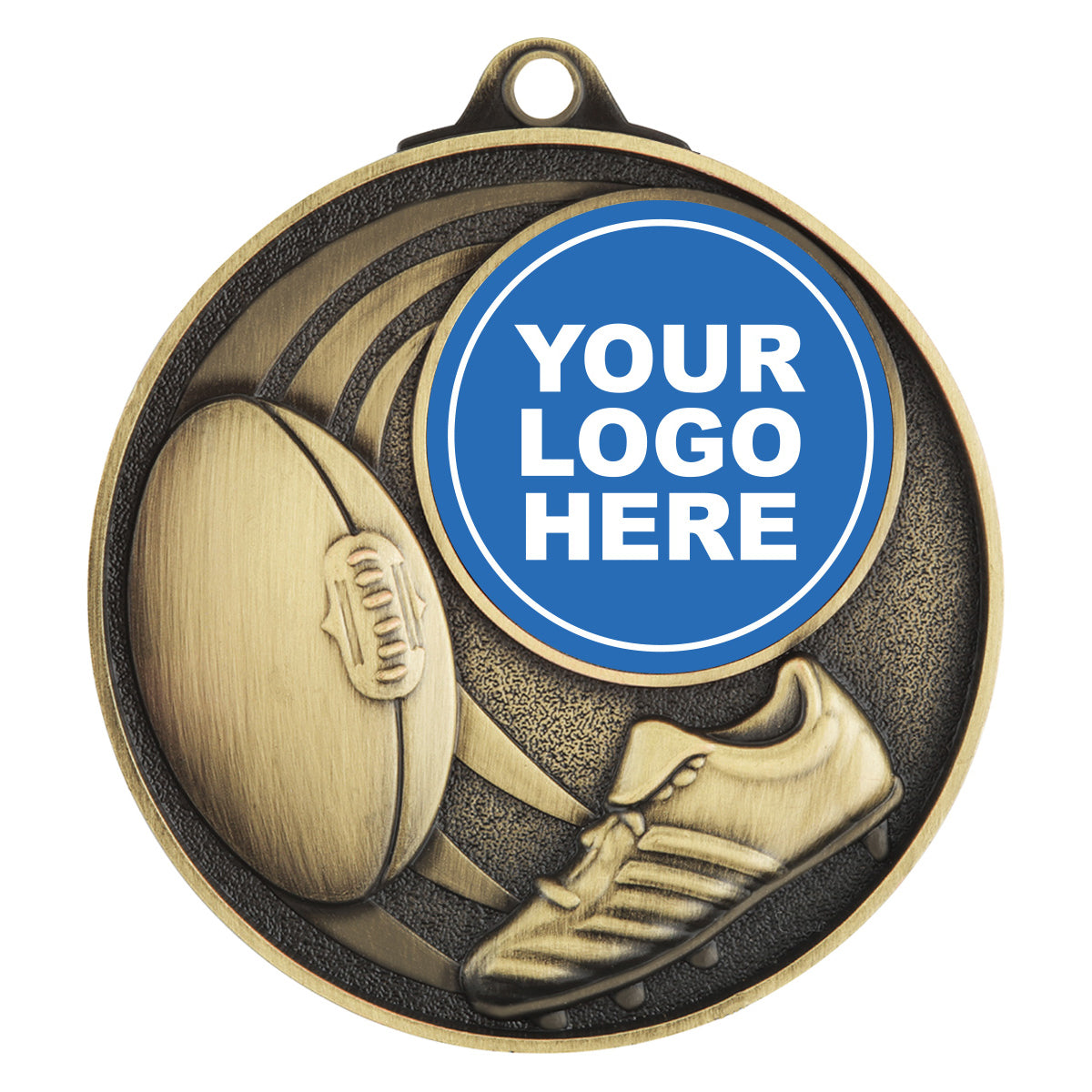 Aussie Rules Medal - Insert Option - Gold