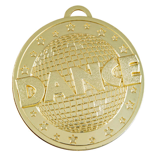 Dance Glitter Shiny Medal - Gold