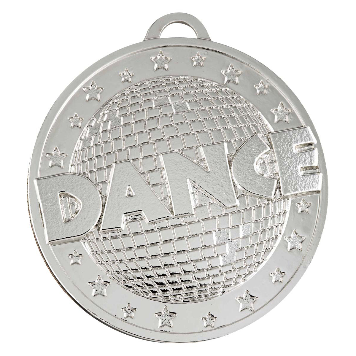 Dance Glitter Shiny Medal - Silver