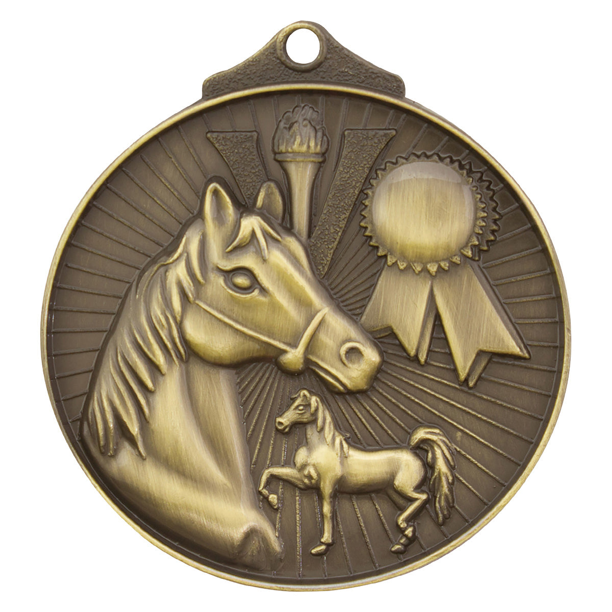 Horse Medal - Gold