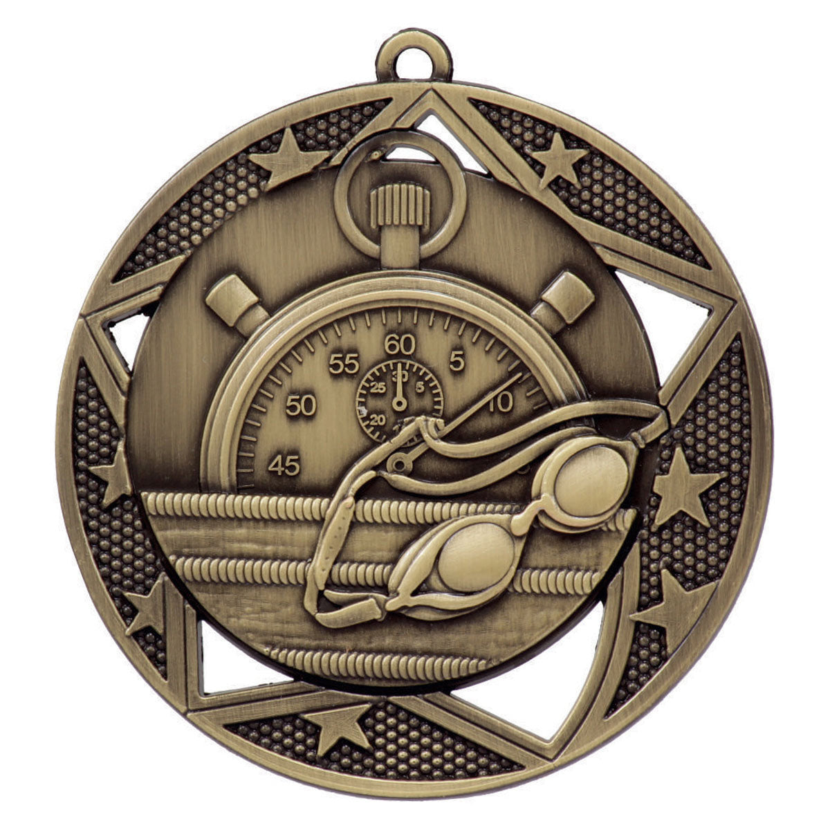 Swimming Galaxy Medal - Gold
