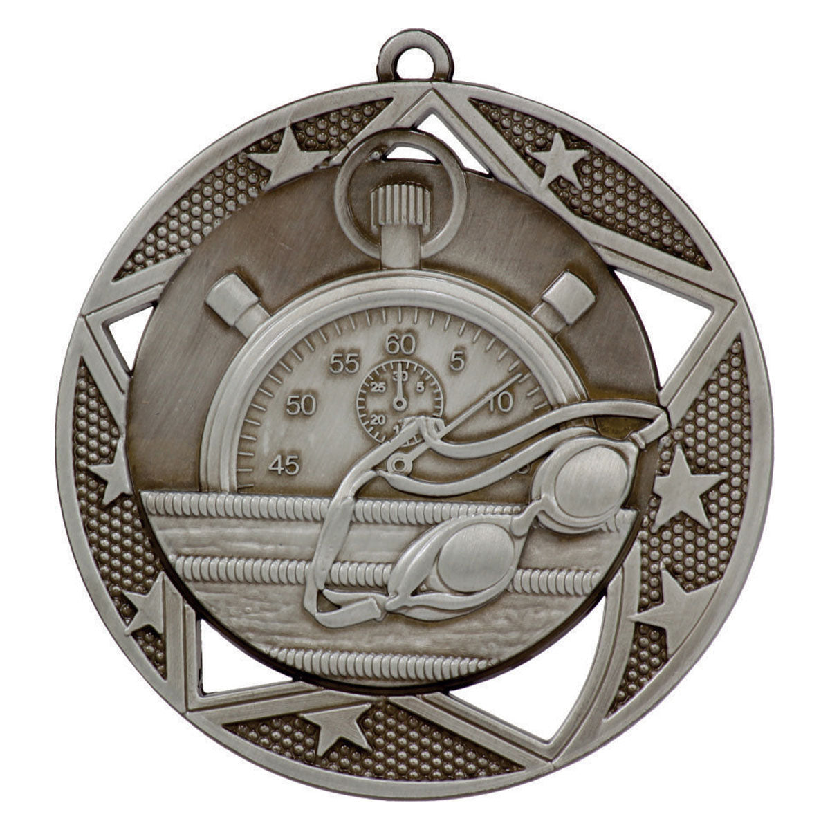Swimming Galaxy Medal - Silver