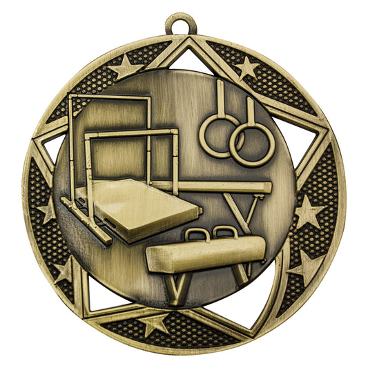 Gymnastics Galaxy Medal - Gold