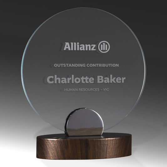 1278-1A Glass/Timber Base