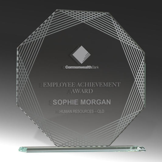 1288-3A Mirror Edge Glass-Octagon