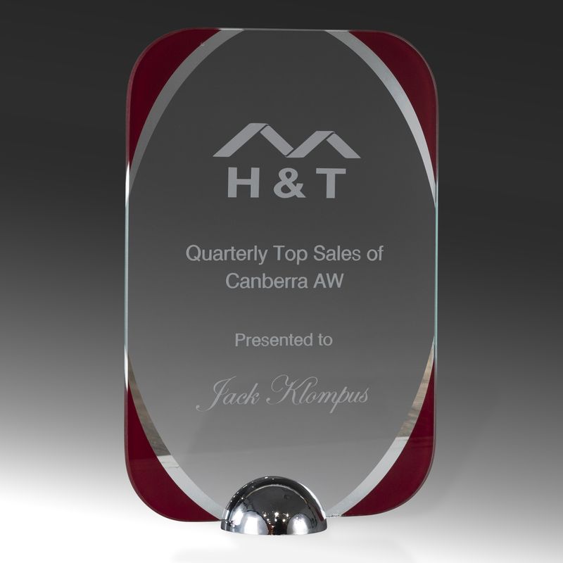 1292AR Millenium Glass-Curved Rectangle