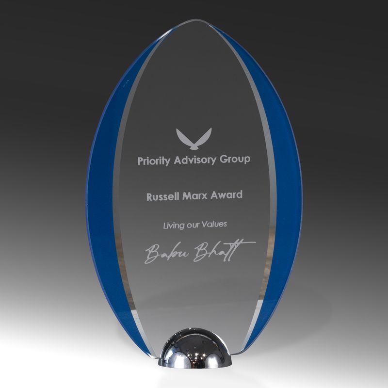 1293BBU Millenium Glass-Oval