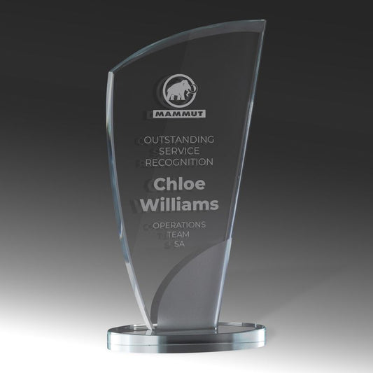 DSGA04A Designer Sandblasted Glass - Wedge