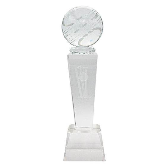Cricket Crystal Tower cricket trophy
