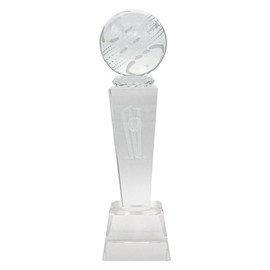 Cricket Crystal Tower cricket trophy