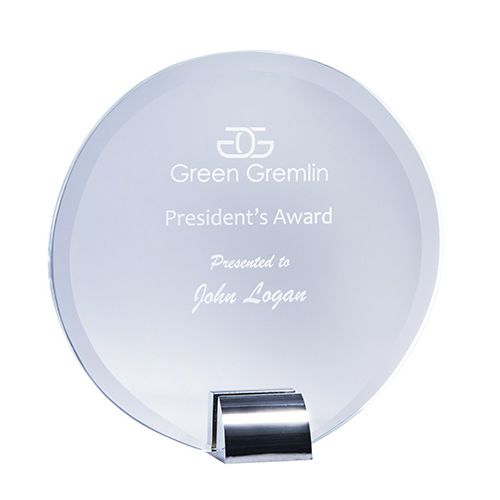 Aspire Series - Round (Clear Glass / Silver Zinc Alloy Base)