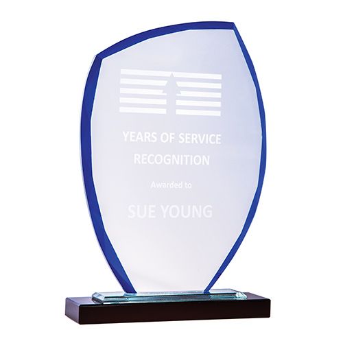 Excel Series - Clear Glass / Colored Edge (Blue Sail)