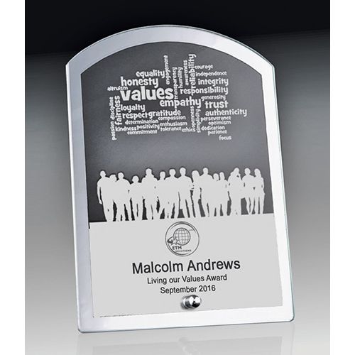 Mirror Glass - Clear Glass/Textured/Mirror Finish - Arch