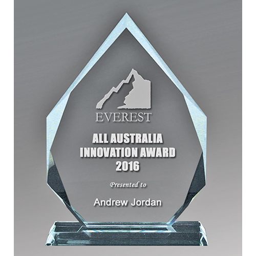 Clear Glass / Clear Glass Base - Clear Arrowhead