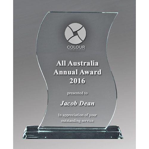 Clear Glass / Clear Glass Base - Clear Ribbon