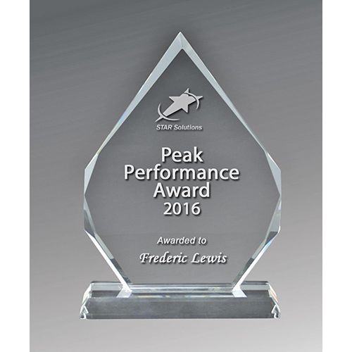 Optical Crystal - Clear Arrowhead