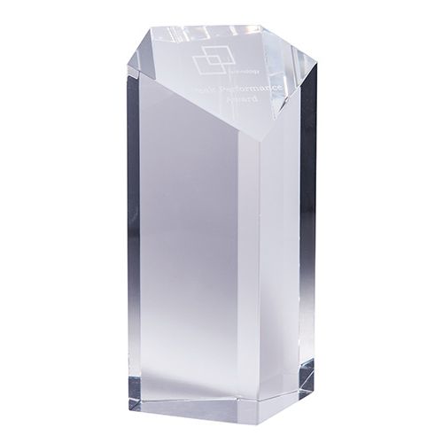 Clear Crystal with Gift Box (5 Sided Superman Cube)