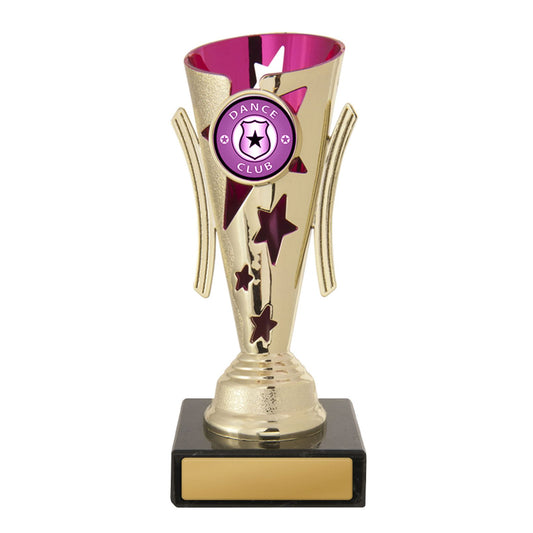 Dance Trophy - Gala Cup - Pink & Gold - D17-0216 - 155mm