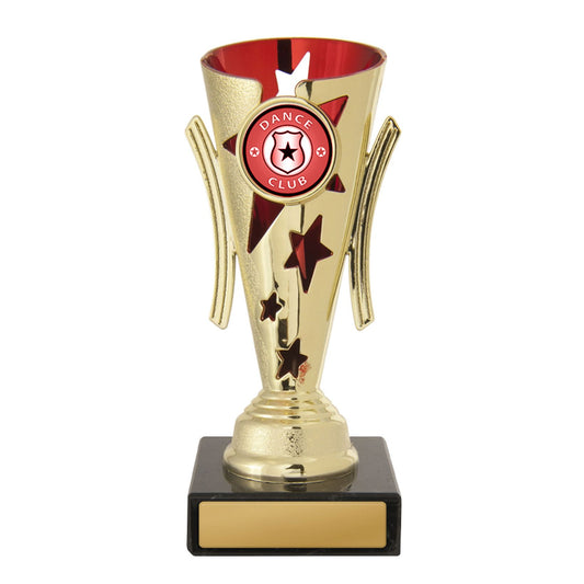 Dance Trophy - Gala Cup - Red & Gold - D17-0221 - 155mm