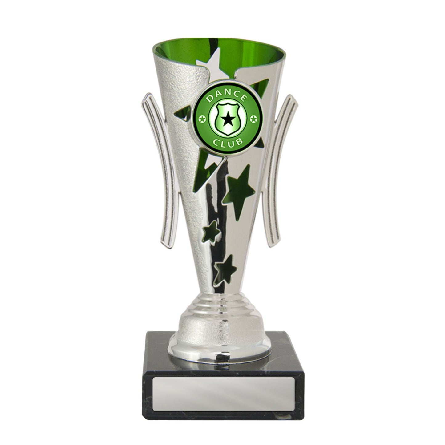 Dance Trophy - Gala Cup - Green & Silver - D17-0301 - 155mm